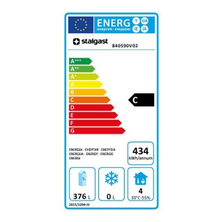 Szafa Chłodnicza Lodówka Ze Stali Nierdzewnej GN 2/1 537l 680x810x2000 Stalgast 840590