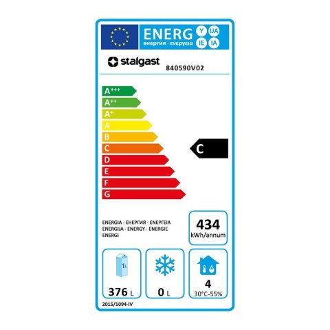 Szafa Chłodnicza Lodówka Ze Stali Nierdzewnej GN 2/1 537l 680x810x2000 Stalgast 840590