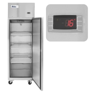 Szafa Mroźnicza Zamrażarka Gastronomiczna z Kołami 1-drzwiowa 60x74x195 Hendi 233115