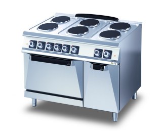 Kuchnia Elektryczna 6-Palnikowa z Piekarnikiem 21,6 kW Olis 16050011