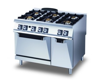 Kuchnia Gazowa 6-Palnikowa z Piekarnikiem 40,2 kW Diamante 90 Olis 16240008