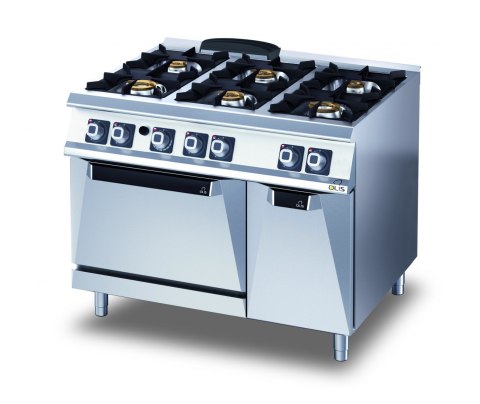 Kuchnia Gazowa 6-Palnikowa z Piekarnkiem 35,3 kW Olis 16040008
