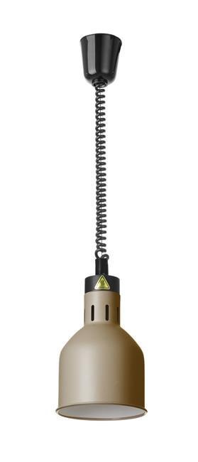 Lampa do Podgrzewania Potraw Wisząca Cylindryczna Beż ⌀175x250 Hendi 273784