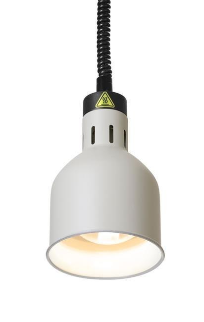Lampa do Podgrzewania Potraw Wisząca Cylindryczna Biała Hendi 273821 Lampa do Podgrzewania Potraw Wisząca Cylindryczna Biała Hendi 273821