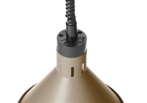 Lampa do Podgrzewania Potraw Wisząca Stożkowa Beż ⌀275x250 Hendi 273777 Lampa do Podgrzewania Potraw Wisząca Stożkowa Beż ⌀275x250 Hendi 273777