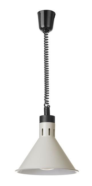 Lampa do Podgrzewania Potraw Wisząca Stożkowa Biała ⌀275x250 Hendi 273937 Lampa do Podgrzewania Potraw Wisząca Stożkowa Biała ⌀275x250 Hendi 273937