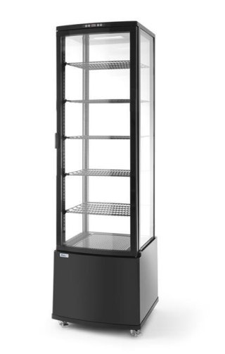 Witryna Chłodnicza 270L Arktic Czarna 230V/290W 556x526x1913 Hendi 233290