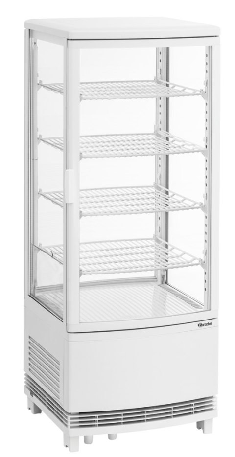 Witryna Chłodnicza Mini 98L Biała 425x425x1090mm Bartscher 700498 Witryna Chłodnicza Mini 98L Biała 425x425x1090mm Bartscher 700498