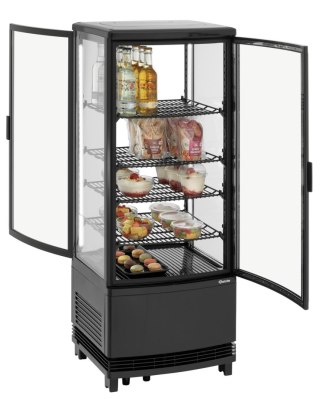 Witryna Chłodnicza Mini 98L Czarna 425x425x1090mm Bartscher 700698