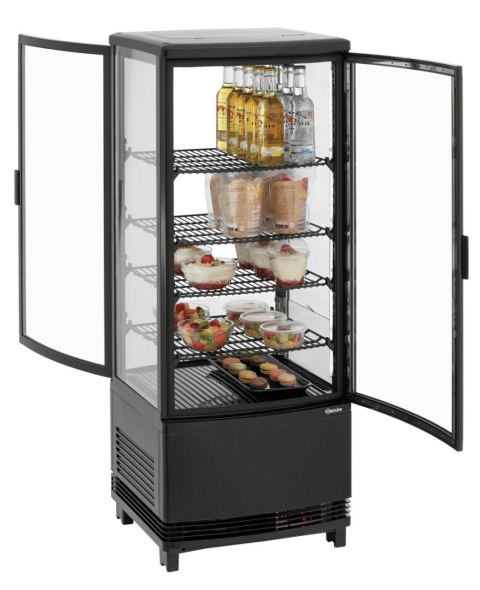 Witryna Chłodnicza Mini 98L Czarna 425x425x1090mm Bartscher 700698 Witryna Chłodnicza Mini 98L Czarna 425x425x1090mm Bartscher 700698