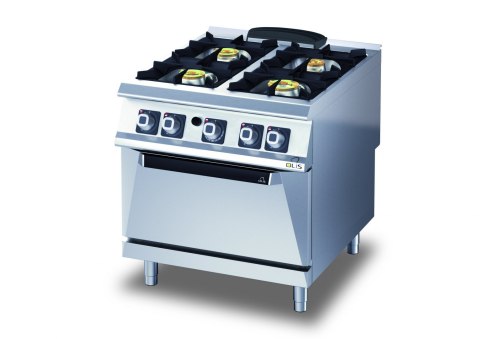 Kuchnia Gazowa 4-Palnikowa z Piekarnikiem 29,7 kW Olis 16240001 Kuchnia Gazowa 4-Palnikowa z Piekarnikiem 29,7 kW Olis 16240001