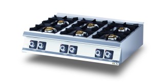 Kuchnia Gazowa 6-Palnikowa 27,3 kW Nastawna Olis 16040003
