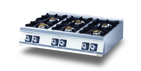 Kuchnia Gazowa 6-Palnikowa 27,3 kW Nastawna Olis 16040003