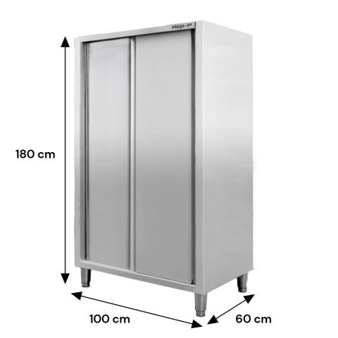 Profesjonalna Szafa Gastronomiczna Przelotowa 2-Drzwiowa 100x60x180cm Profesjonalna Szafa Gastronomiczna Przelotowa 2-Drzwiowa 100x60x180cm
