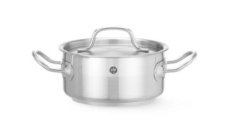 Garnek Gastronomiczny Profesjonalny Niski z Pokrywką 1,5L ⌀160x75 Hendi 830000