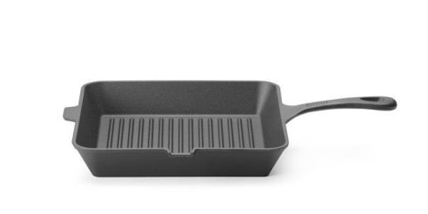 Patelnia Żeliwna Do Grillowania Czarny 250x250x50mm Hendi 629369