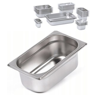 Pojemnik gastronomiczny stalowy GN 1/4-100 mm średni EKO