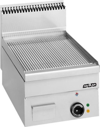 Płyta grillowa elektryczna, stołowa 400x600 - ryflowana, Minima 600 Wariant podstawowy MBM