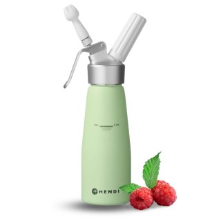 Zielony Pastelowy Syfon do Bitej Śmietany 0,5L Dekorator Hendi 975879