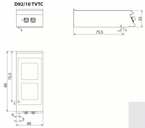 Kuchnia elektryczna ceramiczna, 8 kW, bez podstawy, Diamante 90, Olis