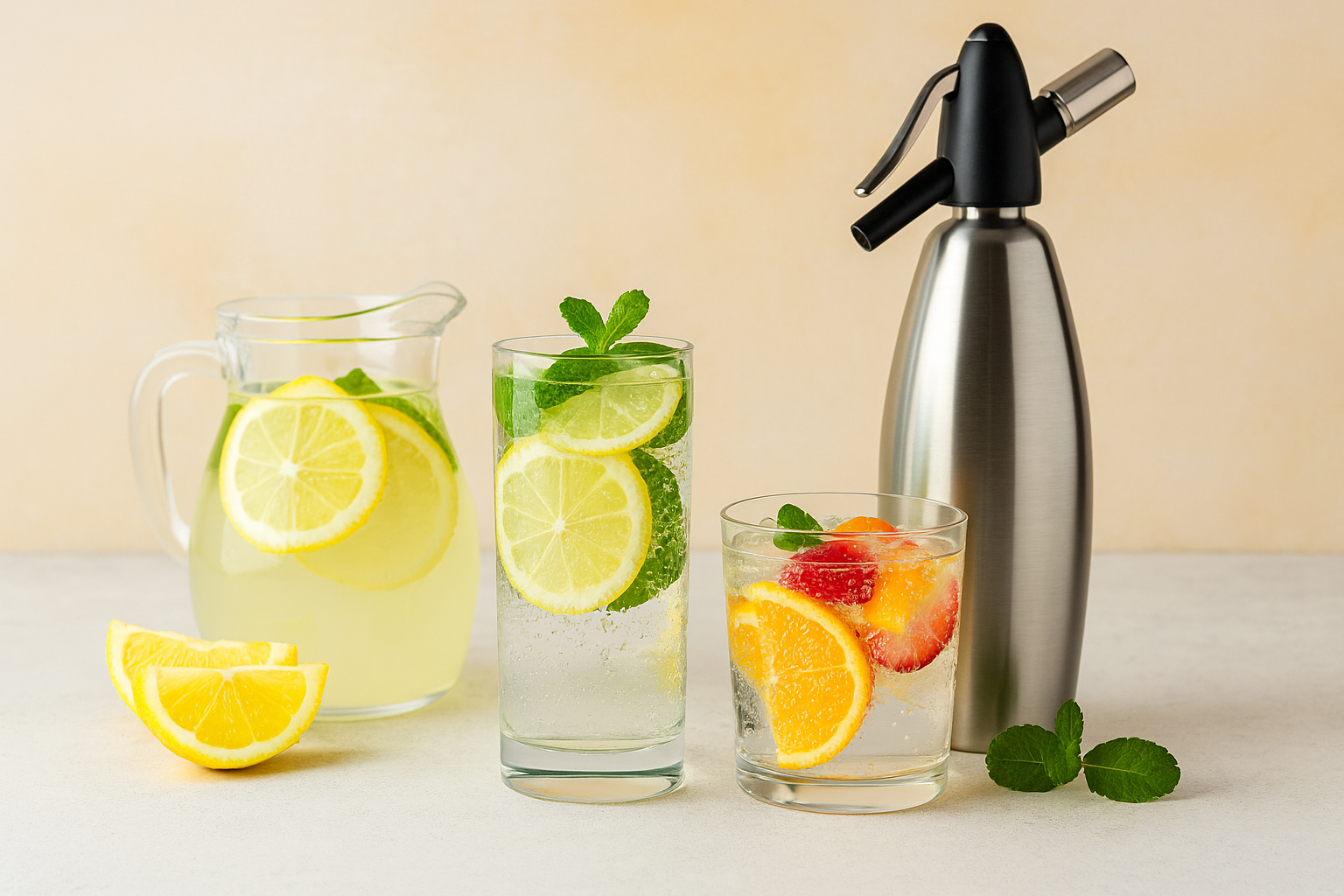 Woda sodowa z syfonu – bąbelkowe orzeźwienie do lemoniad i drinków